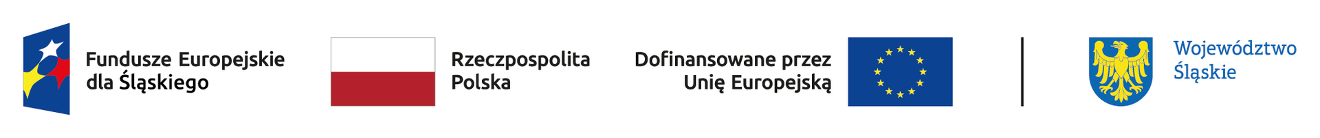 loga: Fundusze europejskie, Flaga Rzeczpospolitej Polskiej, Dofinansowane przez Unię Europejską, Województwo Śląskie