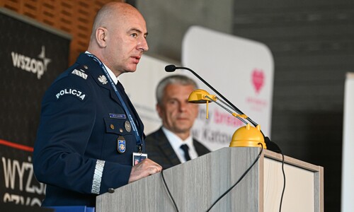 Przemówienie reprezentanta Śląskiej Policji