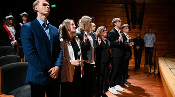 Studenci i doktoranci AWF Katowice w trakcie ślubowania 
