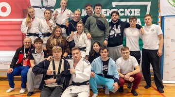 Drużyna Judoków AWF Katowice po triumfie w klasyfikacji generalnej AMP